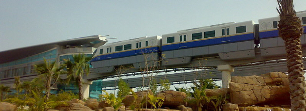 Palm Jumeirah Monorail in Dubai