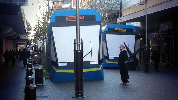 Perth Tram mock-up